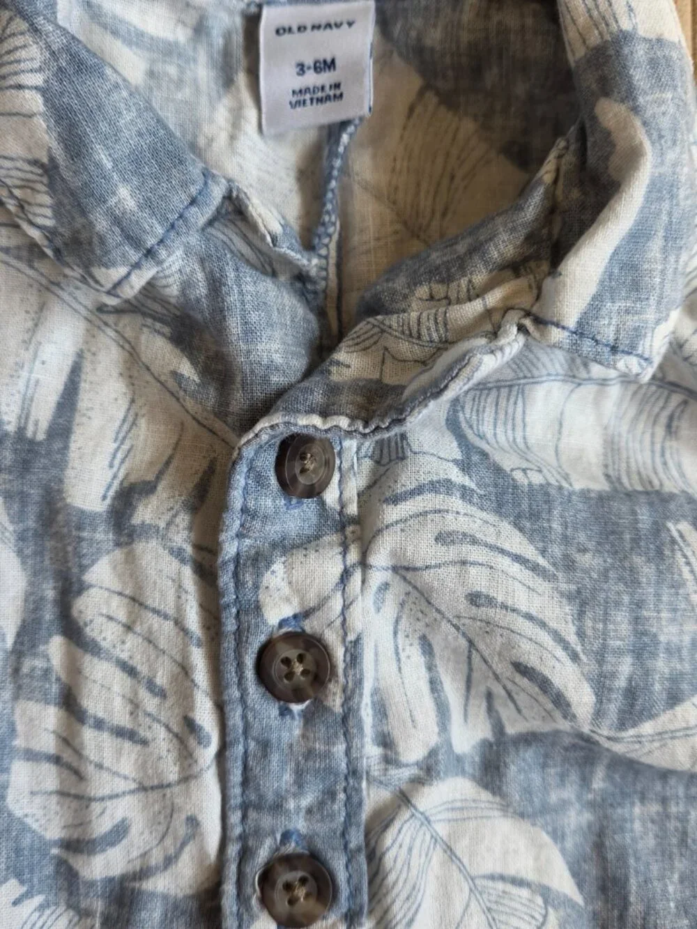 Baby Aloha Chambray One Piece - 3-6mos